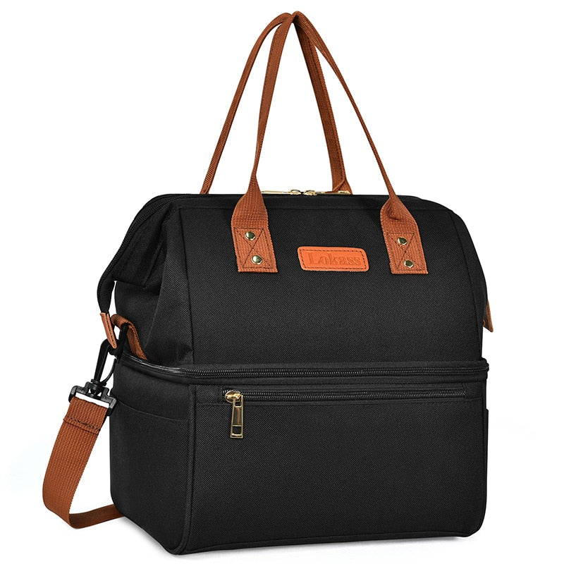 Grand Sac à Lunch Isotherme Double Compartiments