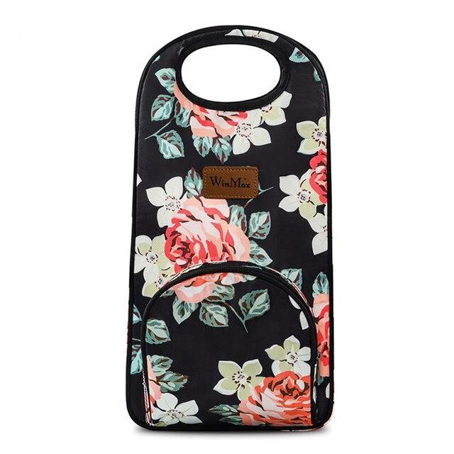 Fleurs Rouges Sac Isotherme Repas 11 L Lunch Bag Glaciere Souple