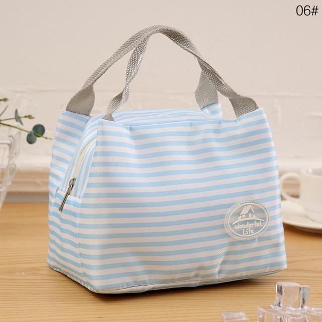 Sac Isotherme Repas New-York Mon Sac Isotherme Bandes Bleues
