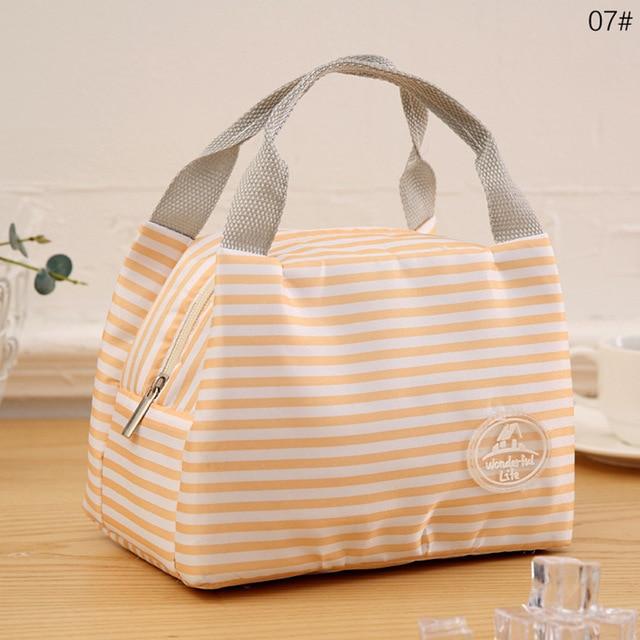 Sac Isotherme Repas New-York Mon Sac Isotherme Bandes Oranges