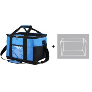 Glacière Souple 28L Victoria Mon Sac Isotherme Bleu + Kit de Support