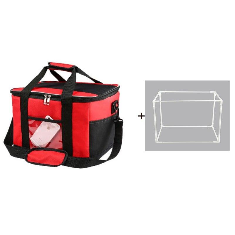 Glacière Souple 28L Victoria Mon Sac Isotherme Rouge + Kit de Support