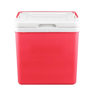 Glacière rigide 10 L rose, petit format et poignée rétractable