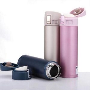 Gourde isotherme inox noire 500 ml pour garder l'eau fraîche