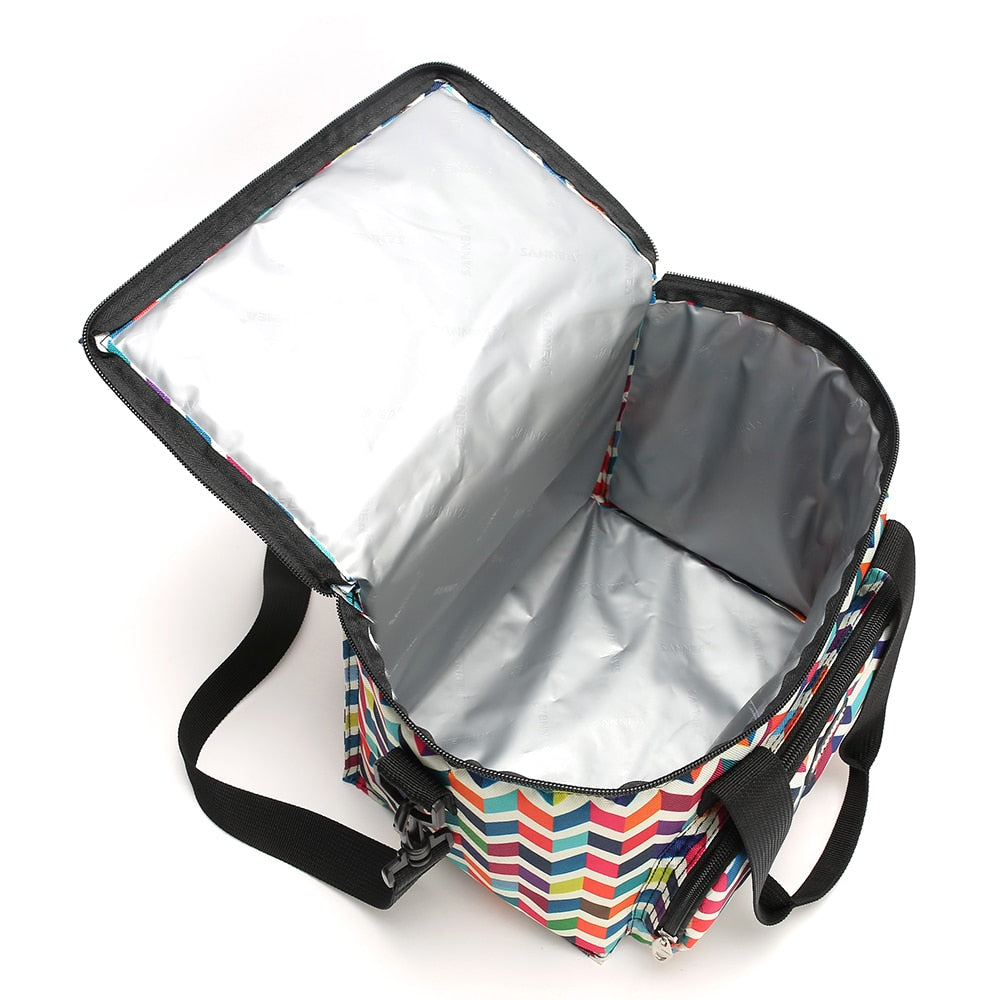 Glacière souple Happiness 10 L en polyester et canvas