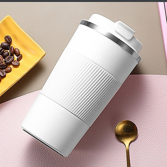 Mug isotherme inox, 380 ou 510 ml, cinq coloris