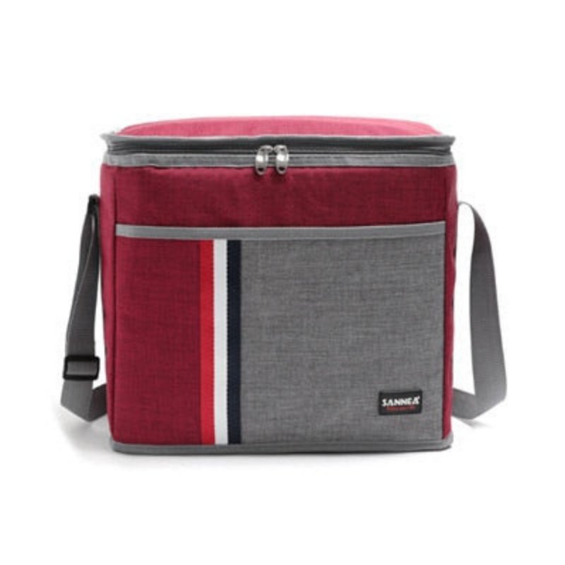 Sac isotherme repas Genève, de 6,3 L à 27,3 L, gris ou rouge