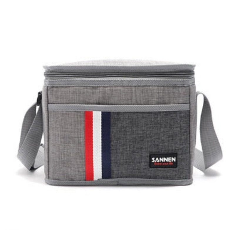 Sac isotherme repas Genève, de 6,3 L à 27,3 L, gris ou rouge