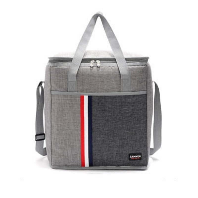 Sac isotherme repas Genève, de 6,3 L à 27,3 L, gris ou rouge
