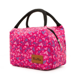 Sac isotherme repas Istanbul rose à cœurs, lunch bag thermique