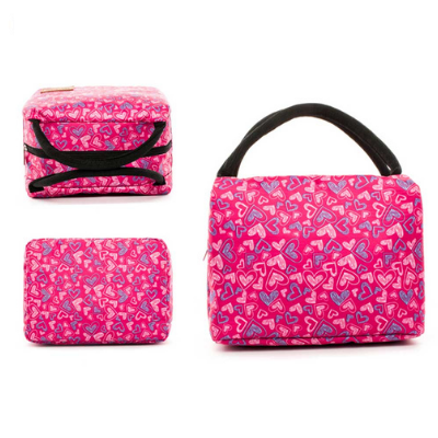 Sac isotherme repas Istanbul rose à cœurs, lunch bag thermique