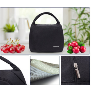Sac isotherme repas Dublin noir en polyester haute densité