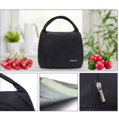 Sac isotherme repas Dublin noir en polyester haute densité