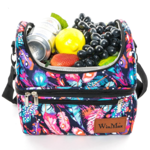 Sac isotherme repas Nouméa 16 L en nylon et polyester, bleu