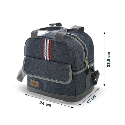 Sac isotherme repas Palo Alto en denim, 15 modèles