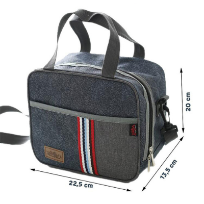 Sac isotherme repas Palo Alto en denim, 15 modèles
