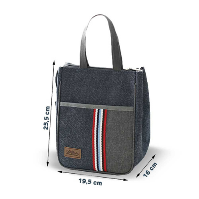 Sac isotherme repas Palo Alto en denim, 15 modèles