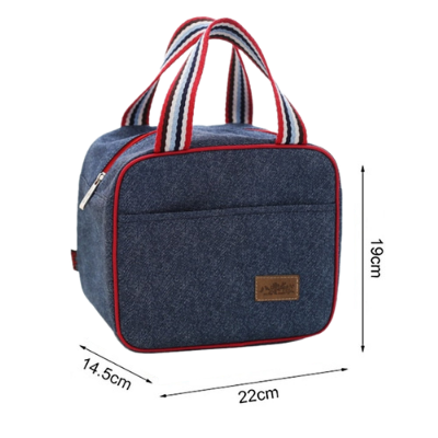 Sac isotherme repas Toulon à finitions denim, 5 modèles