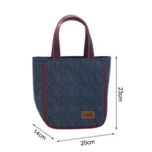Sac isotherme repas Toulon à finitions denim, 5 modèles