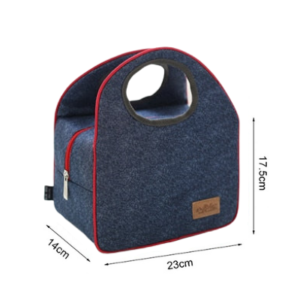 Sac isotherme repas Toulon à finitions denim, 5 modèles