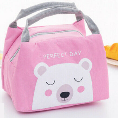 Sac isotherme enfant Rose Ourson, poignées petites mains