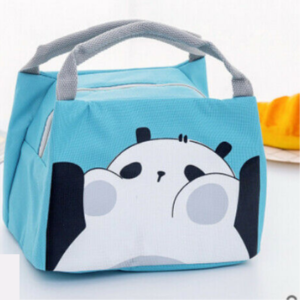 Sac isotherme enfant Panda en Oxford imprimé, poignées rembourrées