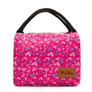 Sac isotherme repas Istanbul rose à cœurs, lunch bag thermique