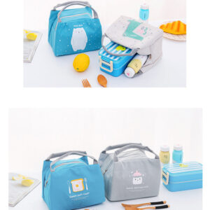 Sac isotherme bébé Biberon en Oxford imprimé, 21 × 17 × 15 cm