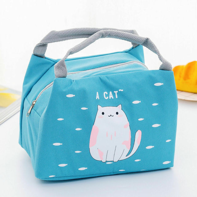 Sac isotherme enfant Chaton blanc, intérieur entièrement doublé