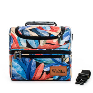 Sac isotherme repas Nouméa 16 L en nylon et polyester, bleu