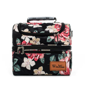Sac isotherme repas New Delhi à motif fleuri, esprit îles