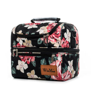Sac isotherme repas New Delhi à motif fleuri, esprit îles