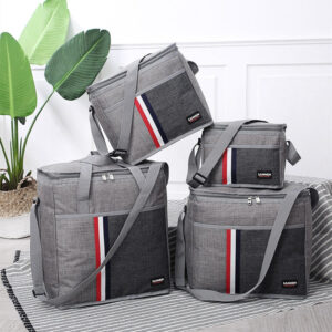 Sac isotherme repas Genève, de 6,3 L à 27,3 L, gris ou rouge
