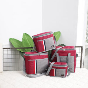Sac isotherme repas Genève, de 6,3 L à 27,3 L, gris ou rouge