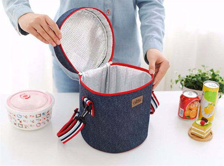 Sac isotherme repas Toulon à finitions denim, 5 modèles
