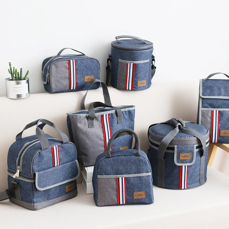 Sac isotherme repas Palo Alto en denim, 15 modèles