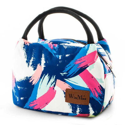 Sac isotherme repas Dacca à motifs colorés en polyester 900D