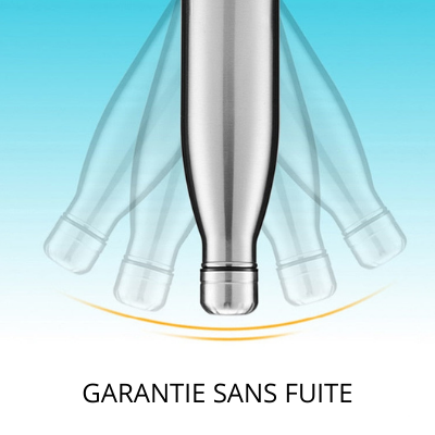 Bouteille isotherme Marbre Noir 500 ml en inox