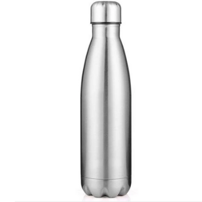 Bouteille isotherme Argent 500 ml, simple et étanche