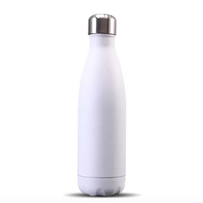 Bouteille isotherme Blanc Mat 500 ml, design léger
