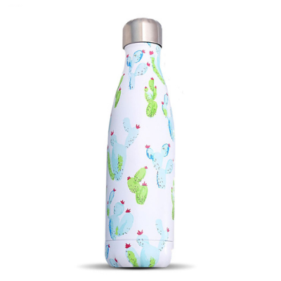 Bouteille isotherme Cactus 500 ml au motif exotique