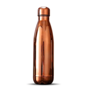 Bouteille isotherme Cuivre chromée, style vintage 500 ml