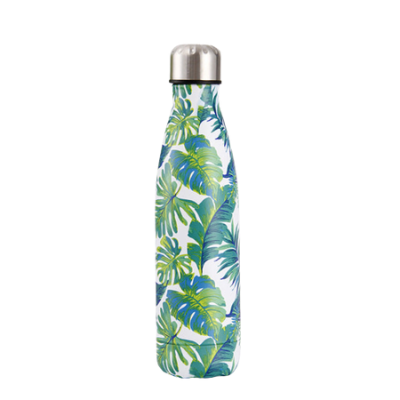 Bouteille isotherme Feuille Tropicale compacte, 500 ml