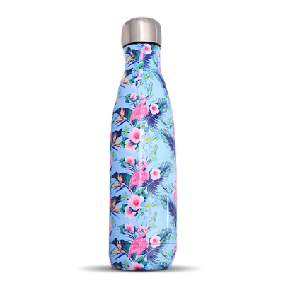 Bouteille isotherme Tropicale Flamant Rose 500 ml