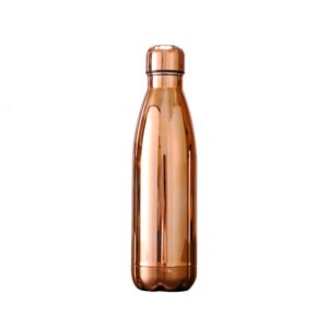 Bouteille isotherme Chrome Cuivre 500 ml, style vintage