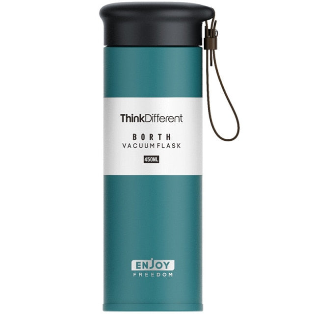 Gourde isotherme à infuseur en inox 304, 280 ou 450 ml