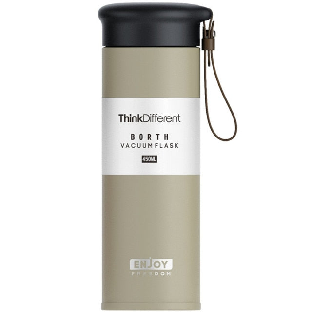 Gourde isotherme à infuseur en inox 304, 280 ou 450 ml