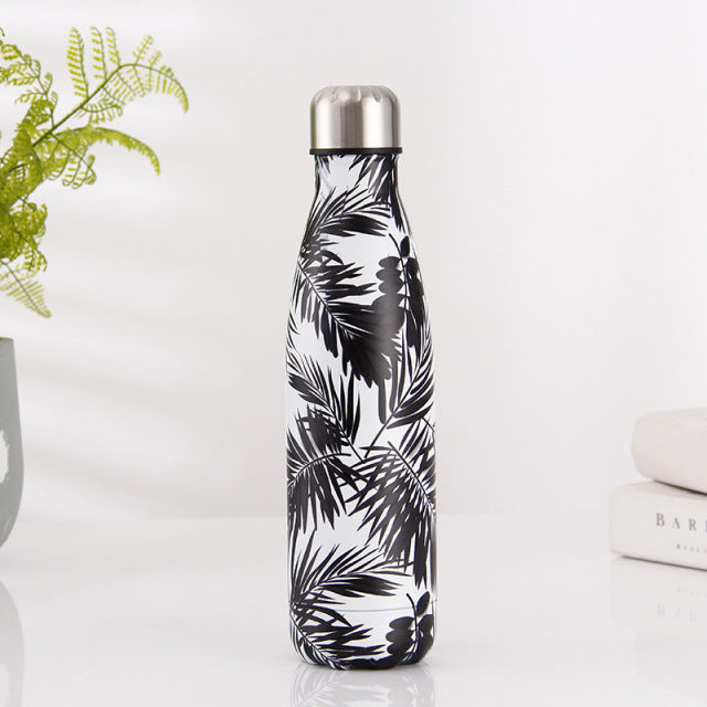 Bouteille isotherme Palmier, motif tropical 500 ml