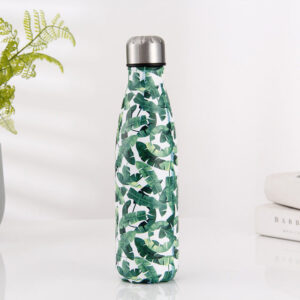 Bouteille isotherme Jungle 500 ml, motif feuillage