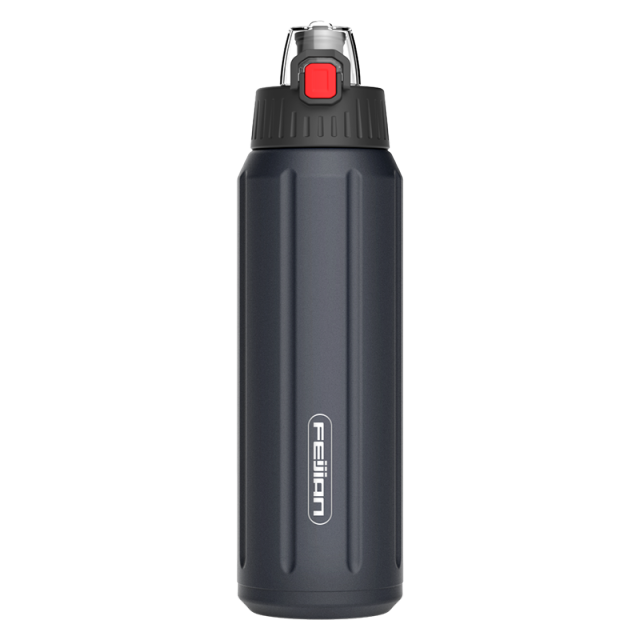 Gourde isotherme Montagne à bouton poussoir, 450 ou 600 ml